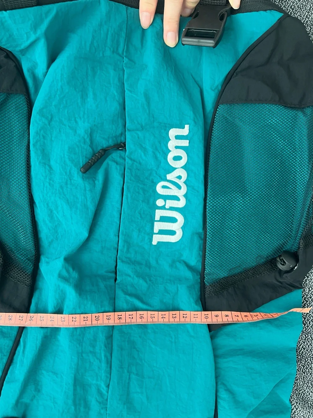 Wilson Teal and Black Backpack with Front Logo